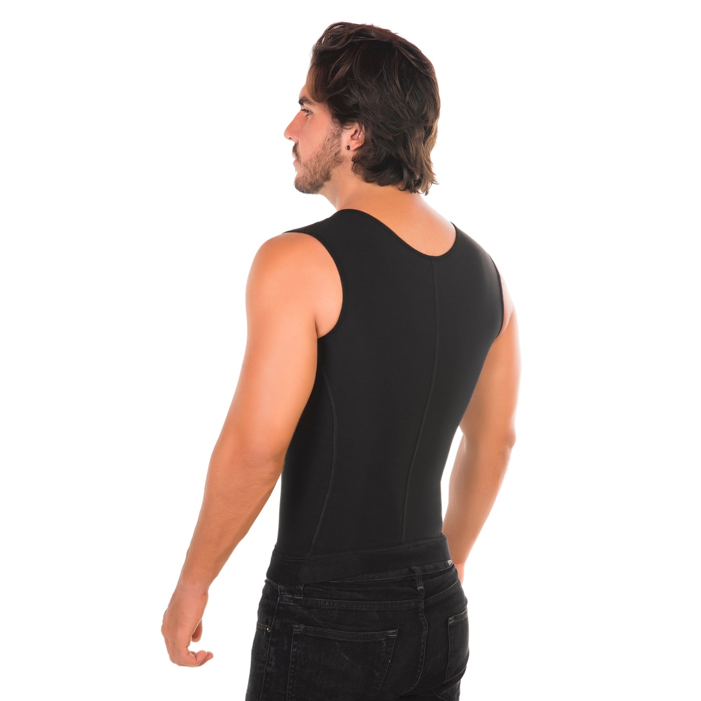 703 | Men's vest faja with front closure High Compression