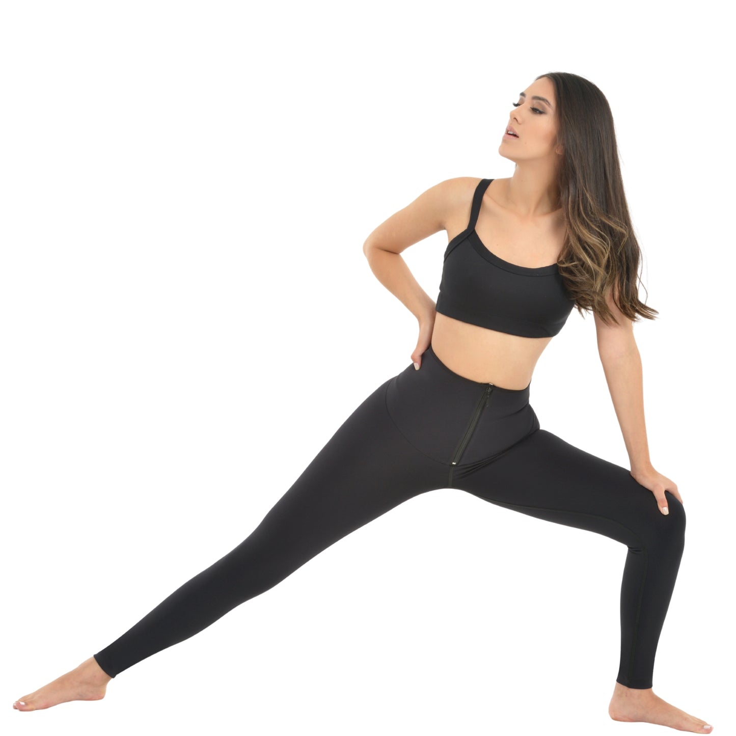 L112 | Leggins con fajón de látex